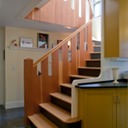 03. sitting steps & kids art shelf