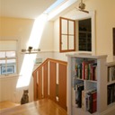 05. stair skylight & study window
